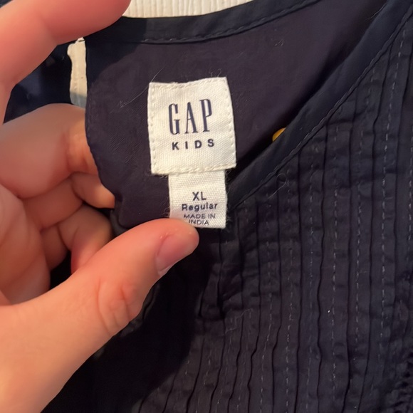 Gap Kids Navy Blue Pleated Dress Size XL - Picture 3 of 3